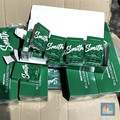Direktorat Jenderal Bea dan Cukai (DJBC) Kementerian Keuangan berhasil menggagalkan pengiriman rokok ilegal di salah satu gudang di Cibinong, Bogor, Jawa Barat.  (CNBC Indonesia/Rayhan Daffa)