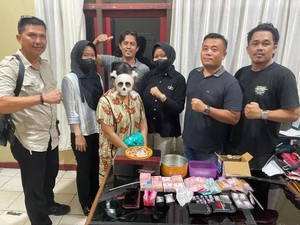 Emak-emak Pengedar di Bungo Ditangkap, Sabu-Uang Rp 42 Juta Disita