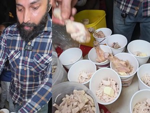 Jualan Ayam dan Daging Domba Melimpah, Penjual Ini Dipuji Gak Pelit!