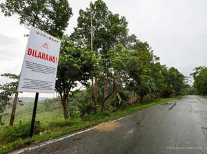 Otorita IKN Pasang Papan Larangan Perambahan Ilegal di Bukit Soeharto