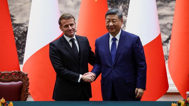 Macron-Xi Jinping Mendadak Bersatu, Prancis Jadi Kunci China di Eropa