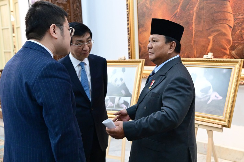 Presiden Prabowo Subianto menerima kunjungan Ketua MPR RRT Wang Huning, di Istana Negara, Jakarta, Kamis (4/12/2025). (Dok. Biro Pers Sekretariat Presiden/Muchlis Jr)