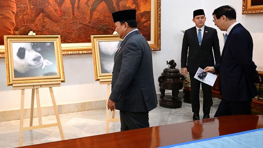Presiden Prabowo Subianto menerima kunjungan Ketua MPR RRT Wang Huning, di Istana Negara, Jakarta, Kamis (4/12/2025). (Dok. Biro Pers Sekretariat Presiden/Muchlis Jr)