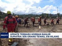 Update Terbaru Korban Banjir Sumatra: 836 Orang Tewas, 518 Hilang