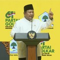 Prabowo Puji Bahlil di HUT Golkar: Orang yang Sangat Cerdas!