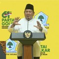 Prabowo Sapa Kaesang di HUT Golkar, Katakan Hal Ini