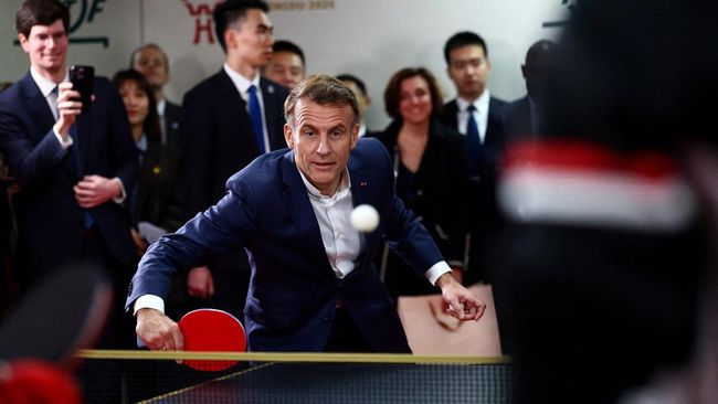 Gaya Politik Ping-Pong Macron di Detik-Detik Sebelum Tinggalkan China