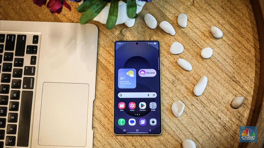 Samsung Galaxy S25. (CNBC Indonesia/Tias Budiarto)