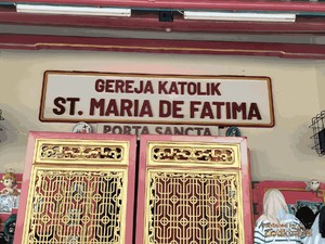Unik, Santa Maria de Fatima, Gereja Bergaya Tionghoa di Glodok