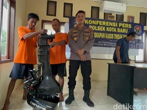 2 Pria di Jambi Curi Mesin Speedboat Kementerian PU untuk Main Judol