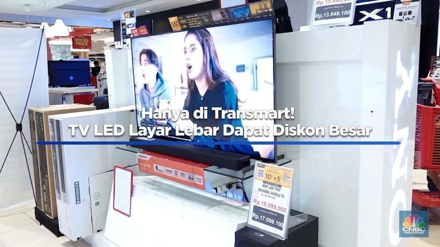Hanya di Transmart! TV LED Layar Lebar Dapat Diskon Besar