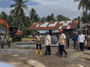 Prabowo Cek Pembangunan Jembatan di Daerah Terdampak Bencana Bireuen