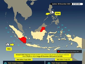 Ada Bibit Siklon di Samudra Hindia, Wilayah Ini Potensi Terdampak