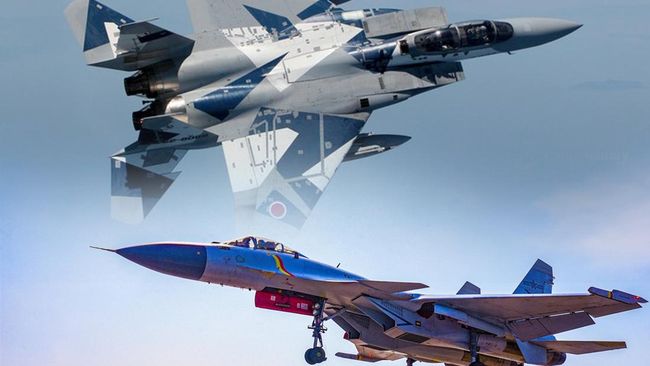 Siaga Perang Asia! Jet Tempur J-15 China Kunci Radar Jet Tempur Jepang