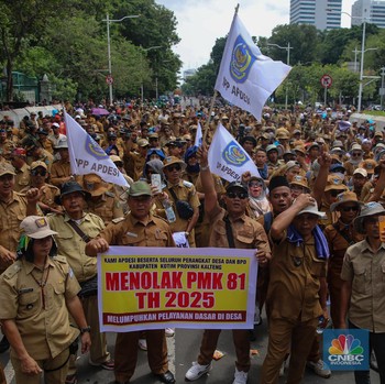 Kades Cs Ramai-Ramai Demo di Dekat Monas, Teriak-Teriak Ini