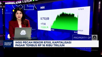 Video: Rekor IHSG di 8.700, Kapitalisasi Pasar Tembus Rp16.000 Triliun