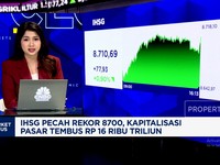 Video: Rekor IHSG di 8.700, Kapitalisasi Pasar Tembus Rp16.000 Triliun