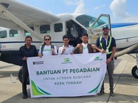 Pegadaian Bawa Bantuan Logistik Tembus Wilayah Terisolir di Aceh