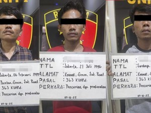 Beraksi di Bus Transjakarta, 3 Pencopet Ditangkap Polisi