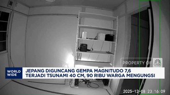 Video: Gempa M 7,6 Guncang Jepang, Terjadi Tsunami 40 Cm