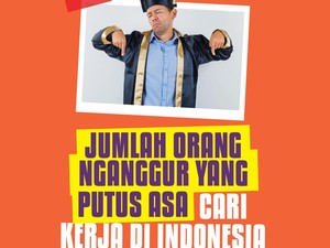 Infografis: Jumlah Lulusan SD hingga S3 yang Nganggur dan Putus Asa Cari Kerja di RI