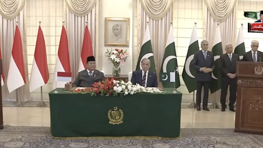 PM Pakistan Shehbaz Sharif- Presiden Indonesia Prabowo Subianto (YouTube resmi PM Pakistan Shehbaz Sharif)