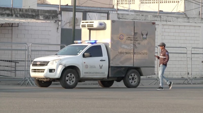 Polisi Ekuador menemukan 13 narapidana tewas di sebuah penjara di Machala, kota pelabuhan di barat daya negara itu, pada Minggu. Informasi tersebut dikonfirmasi Badan Pemasyarakatan Ekuador (SNAI) sehari setelahnya, Senin (8/12/2025). (Tangkapan Layar Video Reuters/TC TELEVISION)