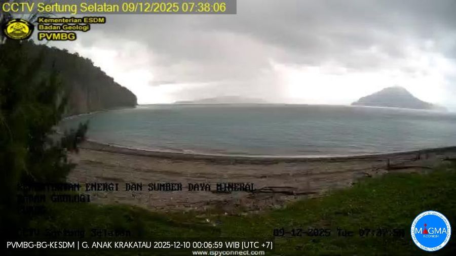 Aktivitas Gunung Api Anak Krakatau. (Dok. Magma Indonesia)