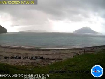 Aktivitas Gunung Api Anak Krakatau. (Dok. Magma Indonesia)