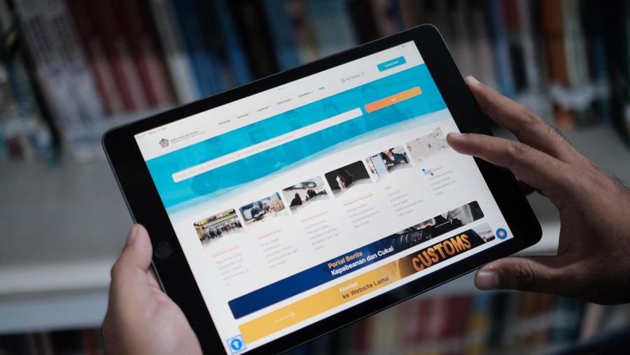 Bea Cukai resmi meluncurkan wajah baru website www.beacukai.go.id sebagai bagian dari transformasi digital layanan kepabeanan dan cukai. (Dok. Bea Cukai)