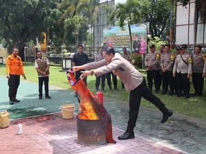 Cara Polisi Magetan Tingkatkan Kesiapsiagaan Penanganan Kebakaran