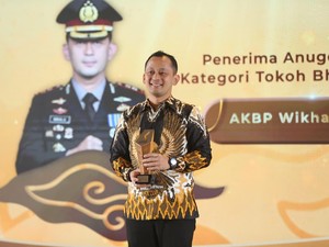 Kapolres Bogor Raih Penghargaan Tokoh Bhayangkara Inovasi Pembangunan
