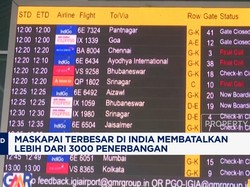 Video: Krisis Pilot, Maskapai IndiGo Batalkan 3.000 Lebih Penerbangan