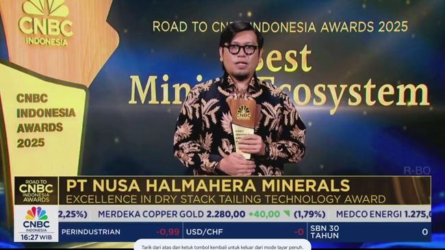 NHM Raih Penghargaan Excellence in Dry Stack Tailing Technology Award