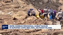 Video: BNPB: Korban Banjir Sumatra 969 Meninggal, 252 Hilang