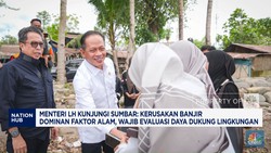 Menteri LH Kunjungi Sumbar: Kerusakan Banjir Dominan Faktor Alam