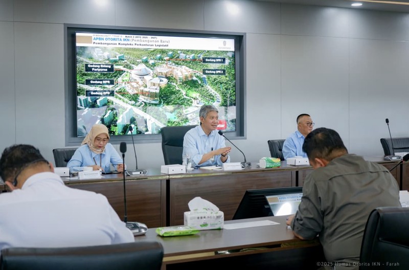 Otorita IKN menerima kunjungan kenegaraan dari Menteri Pengangkutan Sarawak membahas mengenai potensi kolaborasi dan investasi di Kantor Otorita IKN pada Rabu (10/12/2025). (Humas Otorita Ibu Kota Nusantara)