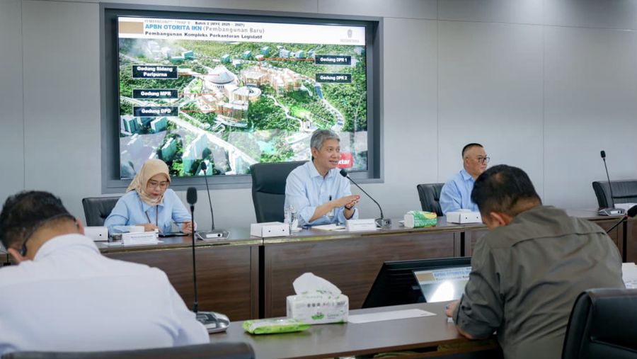 Otorita IKN menerima kunjungan kenegaraan dari Menteri Pengangkutan Sarawak membahas mengenai potensi kolaborasi dan investasi di Kantor Otorita IKN pada Rabu (10/12/2025). (Humas Otorita Ibu Kota Nusantara)