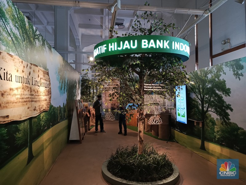 Pameran Ecophilia di Museum Bank Indonesia, Jakarta, Rabu (10/12/2025). (CNBC Indonesia/Kanthi Malikha)