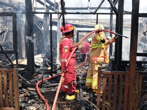 Homestay di Baki Sukoharjo Ludes Terbakar Diduga gegara Korsleting