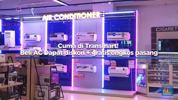 Cuma di Transmart! Beli AC Dapat diskon+gratis ongkos pasang