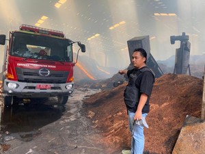 Pabrik Wood Pellet di Sayung Terbakar, 500 Ton Bahan Baku Ludes