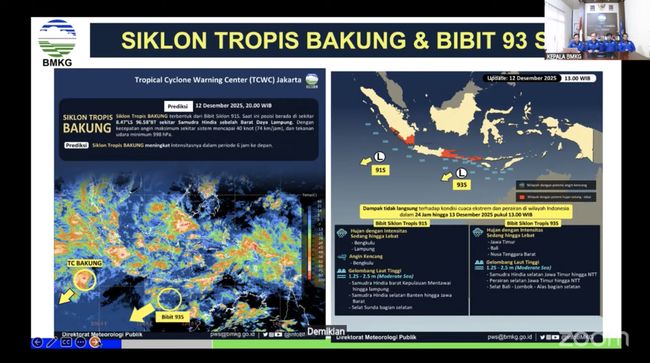 Bibit Siklon Tropis 91S Menguat, Mau Berubah Jadi Siklon Tropis Bakung