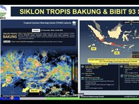 Bibit Siklon Tropis 91S Menguat, Mau Berubah Jadi Siklon Tropis Bakung