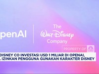 Video: Walt Disney Co Investasi USD 1 Miliar di Open AI, Ini Targetnya