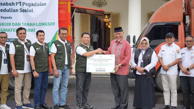 Pegadaian Tanggap Bencana, Salurkan Bantuan untuk Korban Banjir Sumbar