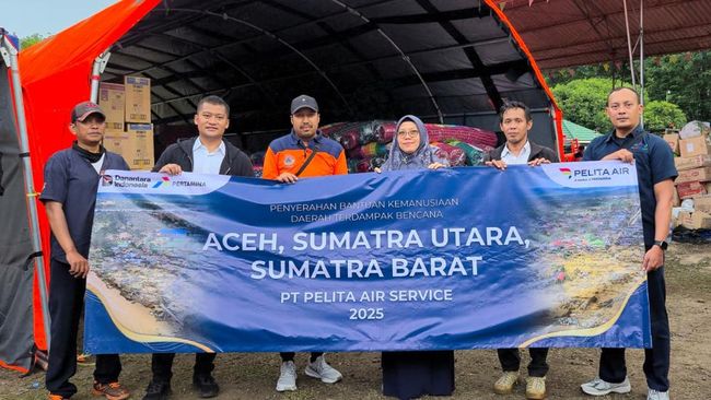 Pelita Air dan JNE Perkuat Aksi Kemanusiaan untuk Masyarakat Sumatra
