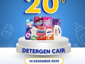 Banjir Diskon! Deterjen Cair Banting Harga di Transmart Full Day Sale