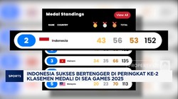 Video: Indonesia Peringkat Kedua Klasemen Medali SEA Games 2025