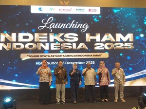 KemenHAM-BPS Perkuat Kolaborasi Lewat Peluncuran Hasil Indeks HAM 2025